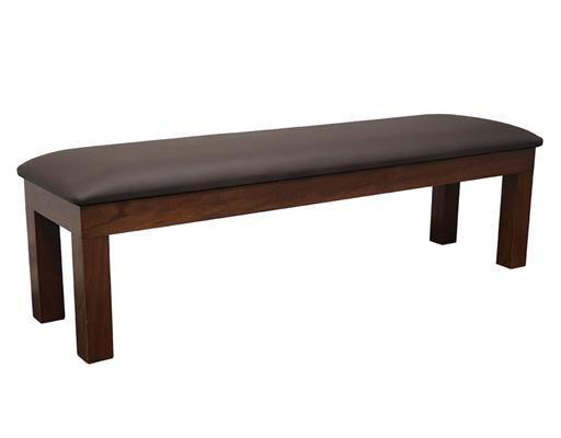 Signature Upholstered Pool Table Storage Bench - Walnut